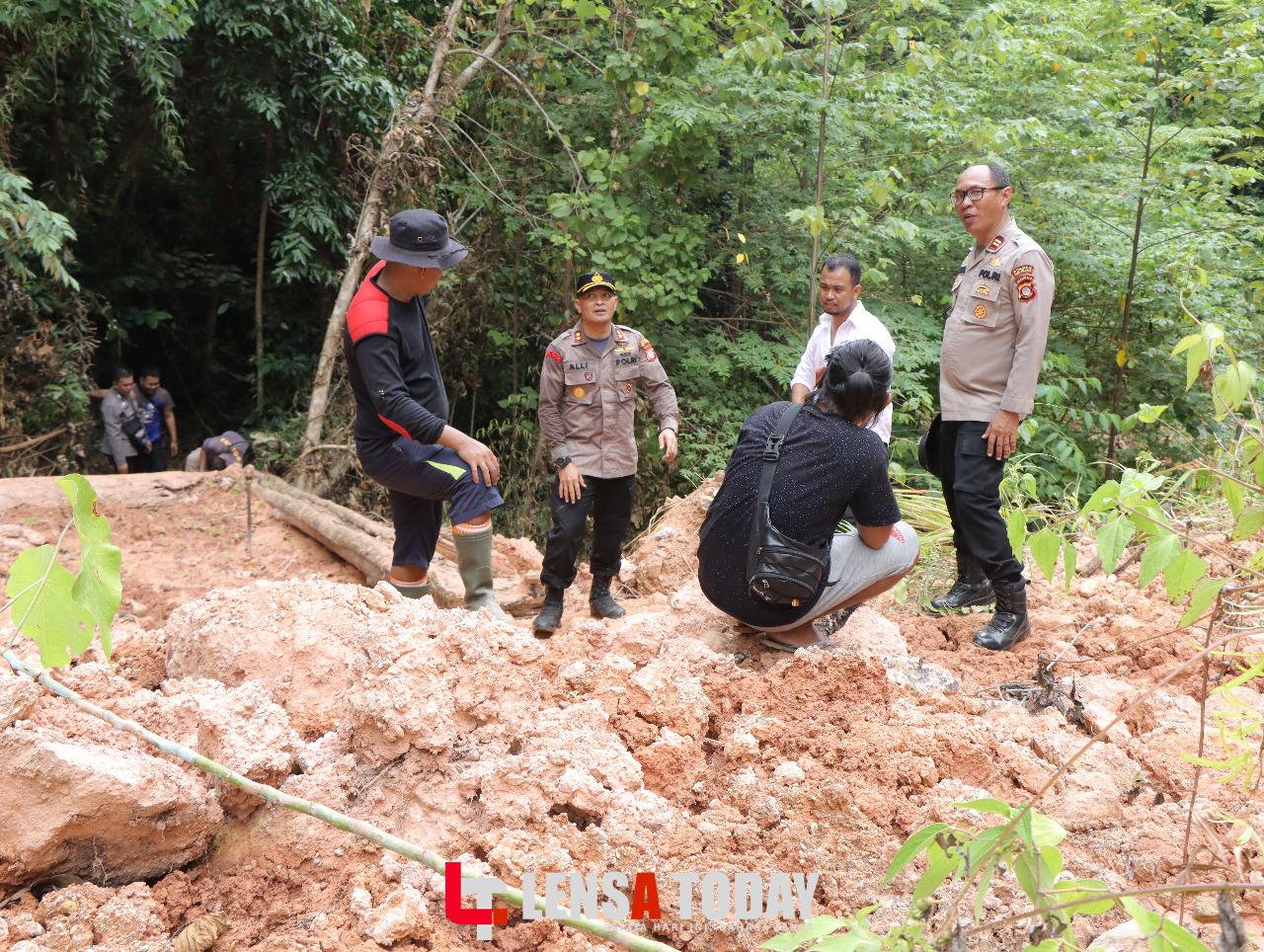 Gerak Cepat, Polres Bone Bolango Seriusi Info Dugaan Ledakan di Sertai Tanah Bergerak