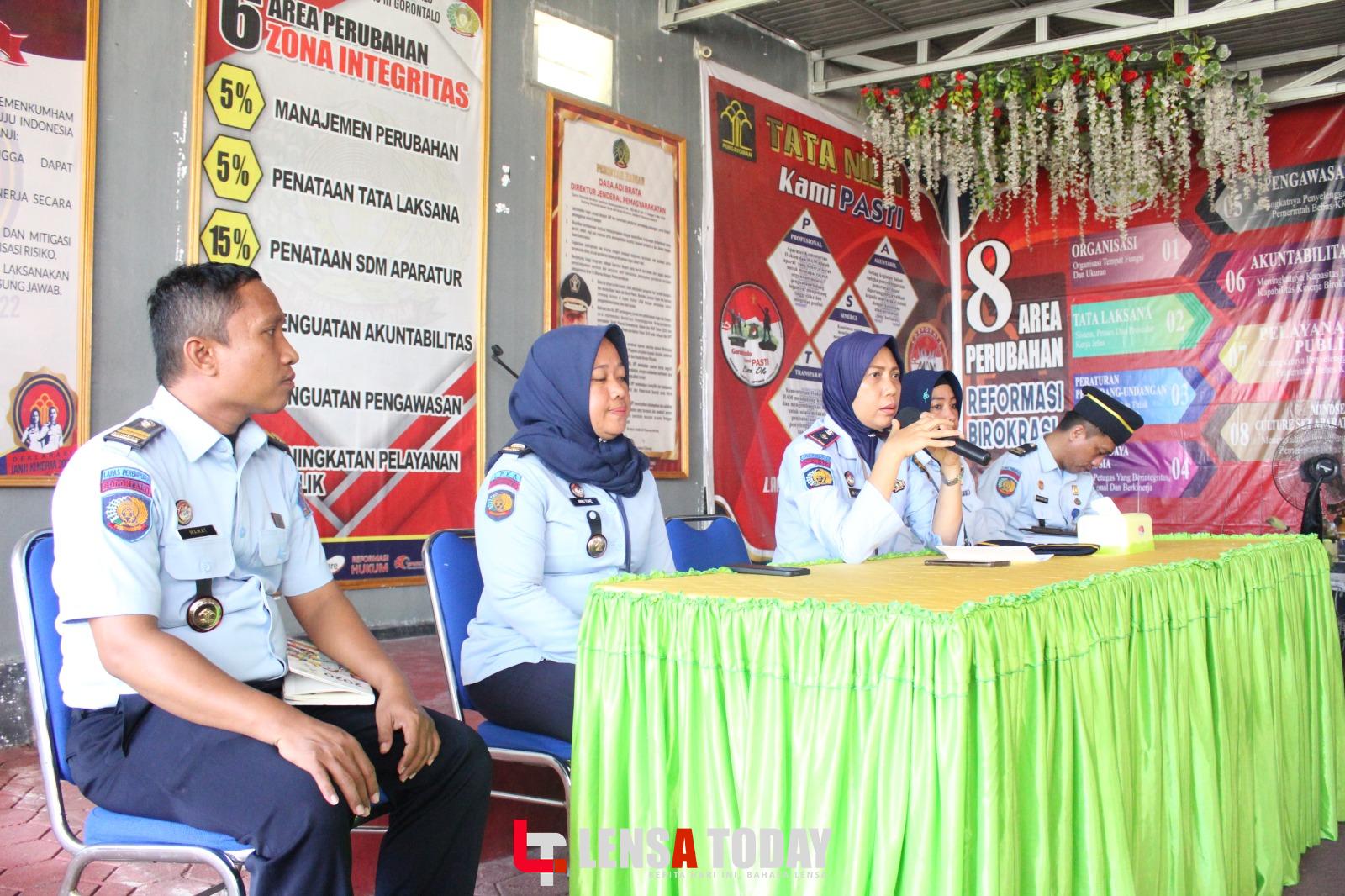 Maksimalkan Pencapaian Target Kinerja 2023, Kalapas Perempuan Gorontalo Pimpin Rapat Awal Tahun