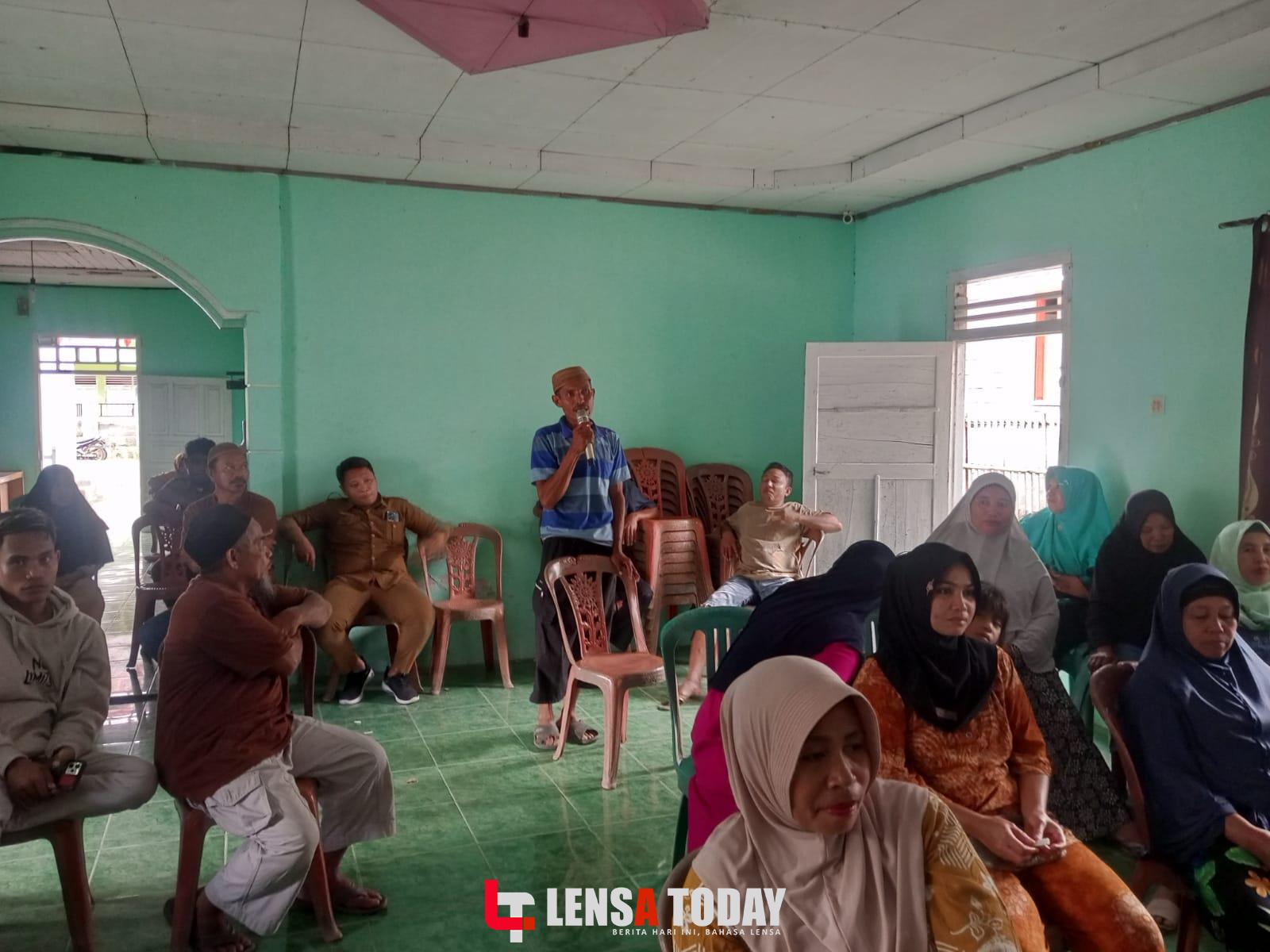 Nyaris Ricuh, Pembahasan APBDes Masyarakat Pertanyakan Hasil Ratusan Juta Aset Desa