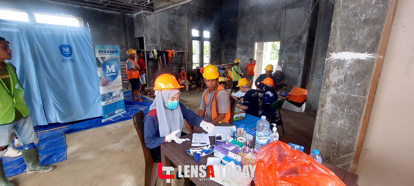 Pani Gold Project, Lakukan Medikal Cek Up Bagi Para Pekerja Bangunan