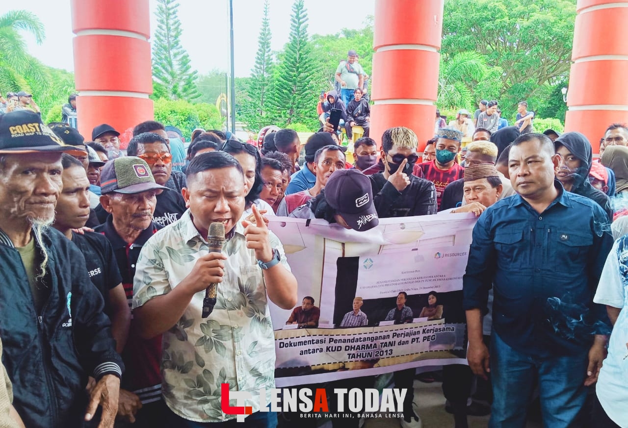 Gelar Aksi Damai, KUD Dharma Tani Pohuwato Desak APH Segera Proses Oknum Notaris