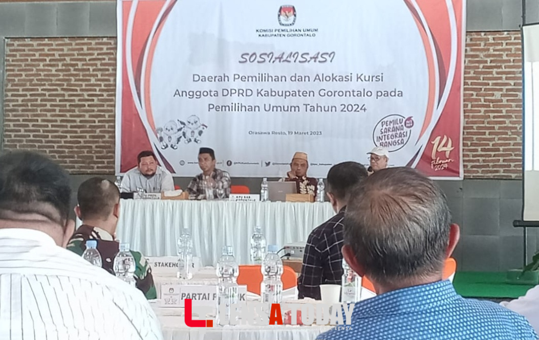 KPU Kabgor Gelar Sosialisasi Penetapan Daerah Pemilihan & Alokasi Kursi DPRD
