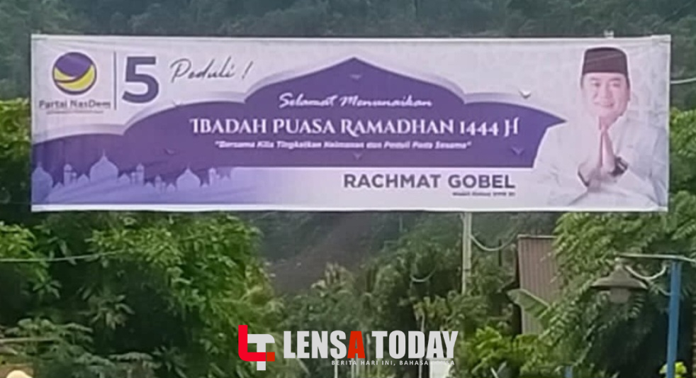 Spanduk & Baliho RG Bertebaran Menyapa Warga Gorontalo