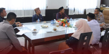 Ketua KPU Pohuwato Ajak Anggotanya Audiensi Bersama Kapolres