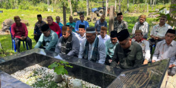 HUT ke16 Gorut, Forkopimda Ziarah Ke Makam Almarhum Indra Yasin