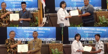 Prestasi Baru, PJS Pohuwato Buktikan Ke Dewan Pers Empat Anggotanya di Nyatakan Kompoten