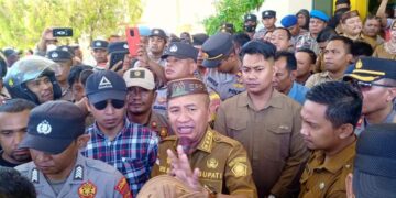 Nyaris Ricuh, Ratusan Warga Penambang Minta Bupati Pohuwato Desak Perusahaan Bayar Ganti Rugi Lahan