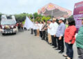 Bendera Kirap Pemilu 2024 diterima Langsung Oleh Bupati gorontalo Utara
