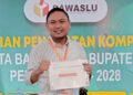 Ikuti Kegiatan Pusdiklat Bawaslu RI, Wahyudin Akili Raih Predikat Terbaik