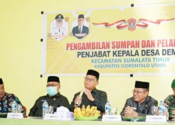 Penjabat Kades Deme I Resmi Di Lantik, Ini Harapan Bupati Gorut