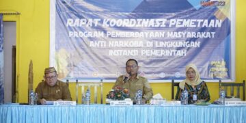 Buka Rakor Pemetaan Program Pemberdayaan Masyarakat Anti Narkoba, Bupati Gorut Sampaikan Ini