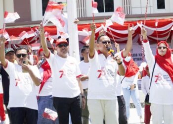 Jelang HUT ke-78 RI, Pemda Gorut Canangkan Gerakan 10Ribu Bendera Merah Putih