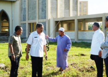 Bupati Gorontalo Utara Terus Memantau Kesiapan Masjid Raya Blok Plan