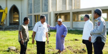 Bupati Gorontalo Utara Terus Memantau Kesiapan Masjid Raya Blok Plan