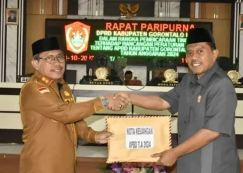 DPRD Gorut Terima Pengajuan RAPBD 2024