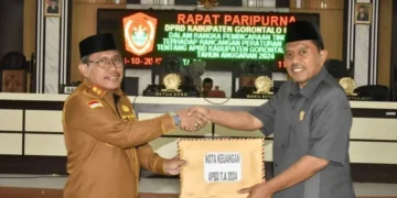 DPRD Gorut Terima Pengajuan RAPBD 2024