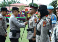 Kapolres Pimpin Sertijab Kasat Reskrim, Kasat Lantas, Kapolsek Siak Hulu dan Kapolsek Tapung Hulu Polres Kampar