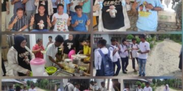 Menyambut Masa Kampanye, Gerindra Kabgor Gelar Kampanye Damai Bagi-Bagi Makan Siang & Susu Gratis, Tomy Ishak : Ini Sebagai Bentuk Aksi Nyata