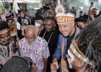 Hari Pertama Kampanye, Ganjar Disambut Meriah Warga Papua