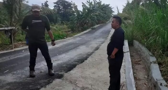 Lukum Diko Soroti Proyek Jalan Lingkar Desa Asal Jadi