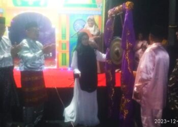 Camat Pangkalan Kuras Resmikan Pembukaan MTQ Desa Palas Tahun 2023