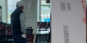 Terciduk, Benarkah Foto Berada Di Ruang Keberangkatan Bandara Gorontalo Adalah Tersangka Korupsi Bansos Bonbol?
