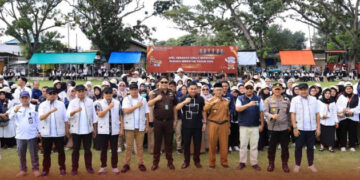 500 Pantarlih Ikut Apel Gerakan Coklit Serentak Yang Digelar KPU Kota Gorontalo