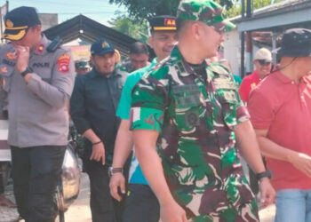 Dandim 1315/Kabupaten Gorontalo Tinjau Kondisi Rumah Warga Terdampak Banjir di Dua Kecamatan di Gorontalo