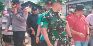 Dandim 1315/Kabupaten Gorontalo Tinjau Kondisi Rumah Warga Terdampak Banjir di Dua Kecamatan di Gorontalo