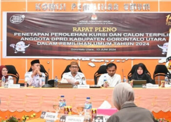 KPU Gorut Gelar Rapat Pleno Penetapan Anggota DPRD Terpilih