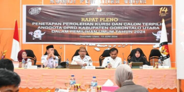 KPU Gorut Gelar Rapat Pleno Penetapan Anggota DPRD Terpilih