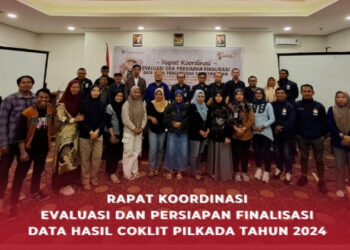 KPU Gorontalo Utara Gelar Rakor Evaluasi Coklit, Pertajam Data Pemilih