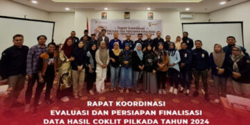 KPU Gorontalo Utara Gelar Rakor Evaluasi Coklit, Pertajam Data Pemilih
