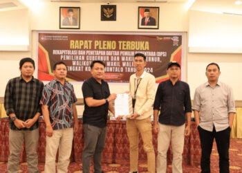 Pilkada Serentak Tahun 2024, KPU Kota Gorontalo Tetapkan Daftar Pemilih Sementara 