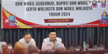 KPU Provinsi Gorontalo Sosialisasikan PKPU Nomor 8 Tentang Pencalonan Gubernur, Wakil Gubernur, Bupati, Wakil Bupati, serta Walikota, Wakil Walikota