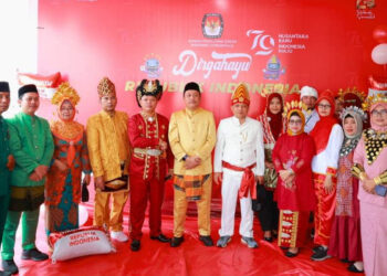 Ketua & Anggota KPU Kota Gorontalo Ikuti Upacara Peringatan HUT Ke-79 Republik Indonesia 