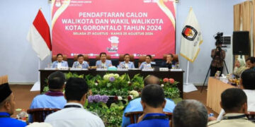 Hari Pertama Pendaftaran, KPU Kota Gorontalo Terima 2 Bakal Calon Pendaftar