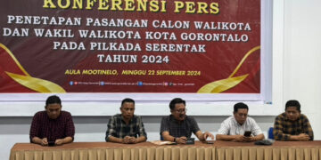 Sah…, KPU Tetapkan Empat Calon Walikota dan Wakil Walikota Gorontalo