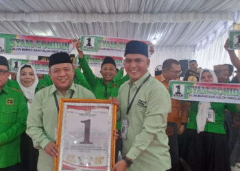 Pilkada Kabgor, Pasangan Calon Bupati Syam T. Ase & Sohidin Dapat Nomor Urut 1