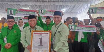 Pilkada Kabgor, Pasangan Calon Bupati Syam T. Ase & Sohidin Dapat Nomor Urut 1