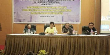 Setwan Gorontalo Utara Ikuti Rapat Forkom Sekretariat DPRD Se Provinsi Gorontalo