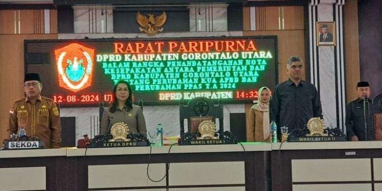 DPRD Setujui KUA-PPAS Perubahan APBD Gorontalo Utara 2024