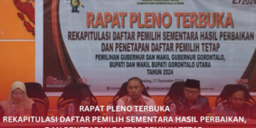 KPU Kabupaten Gorontalo Utara Tetapkan Daftar Pemilih Tetap pada Pemilihan Kepala Daerah Tahun 2024