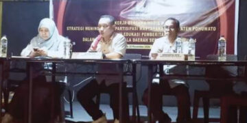 Gelar Rapat Kerja Bersama Media, KPU Pohuwato Urai Target Partisipasi Pemilih