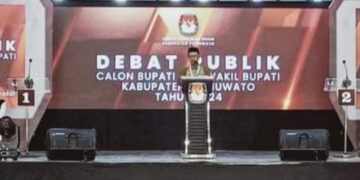Debat Paslon Kedua, Ketua KPU Pohuwato Ajak Masyarakat Jaga Ketertiban