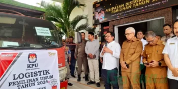 Sebanyak 9 Truk Logistik Pilkada Didistribusikan KPU Kota Gorontalo