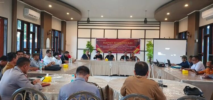 KPU Kota Gorontalo Rapat dengan Paslon Terkait Persiapan Kampanye Rapat Umum dan Debat