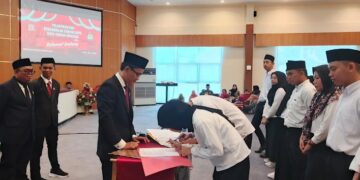 Hari Ini 1.939 Anggota KPPS Se Kota Gorontalo Resmi Dilantik Secara Serentak