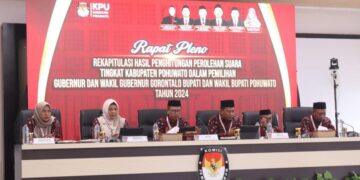 KPU Pohuwato Mulai Gelar Rekapitulasi Hasil Perhitungan Suara Pilkada 2024
