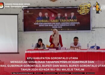 KPU GORUT Gelar Sosialisasi Tahapan Pemilu di Kecamatan Anggrek dan Monano